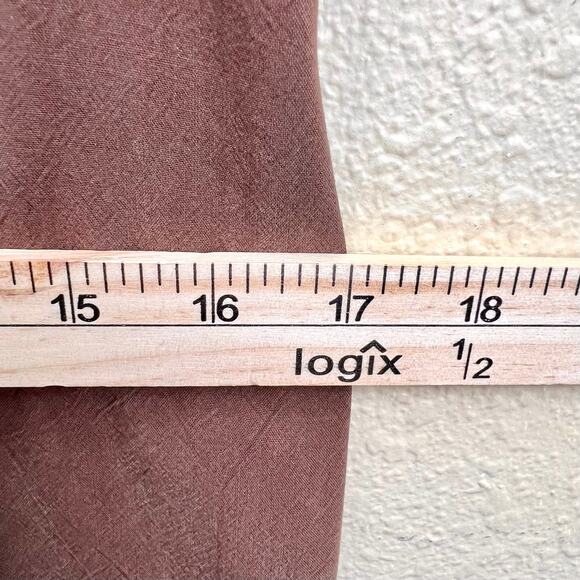 Rabbit Designs Womens Petite Long Brown Collared Button Up Dress Size 10P - Picture 10 of 12